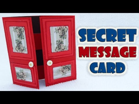 Secret Message Card Making, Secret Door Card Tutorial by Craft Videos