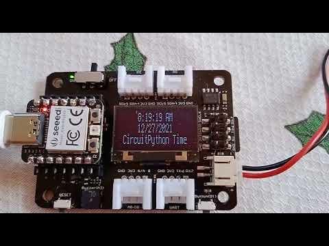 Seeed XIAO RP2040 - Oled Clock with Circuitpython