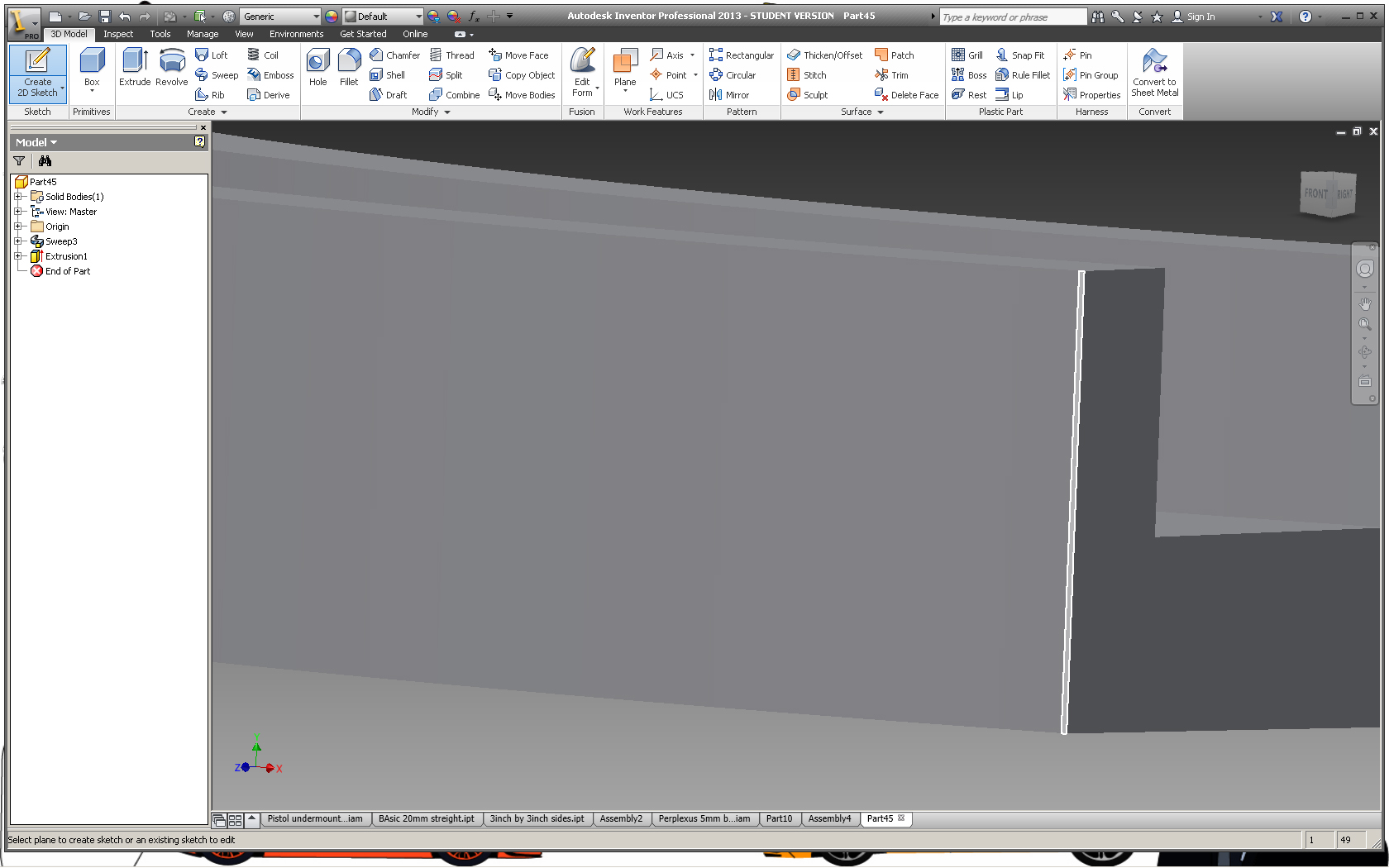 Select small edge of extrude.jpg