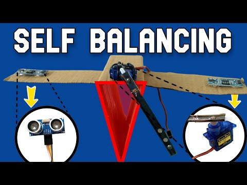 Self Balancing Triangle Robot | Balancing Inverted Triangle | Ultrasonic Sensor Servo Motor Arduino