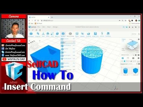 SelfCAD How To Use Insert Command