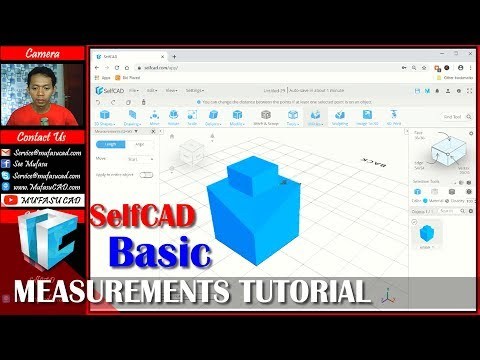 SelfCAD Measurements Tools Basic Tutorial For Beginner