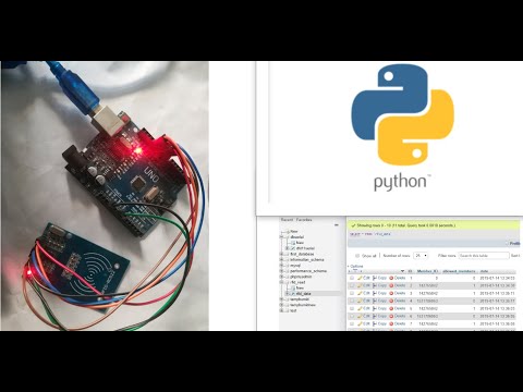 Sending RFID data to MySQL server using python with arduino