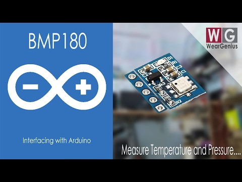 Sensing environmental Temperature and Pressure using BMP180 | I2C | Arduino