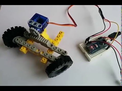 Servo-motor adapted to Lego