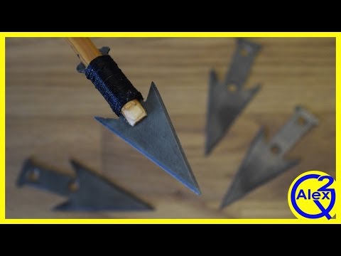 Set of Arrowheads made from an old Saw Blade | Diresta Inspired