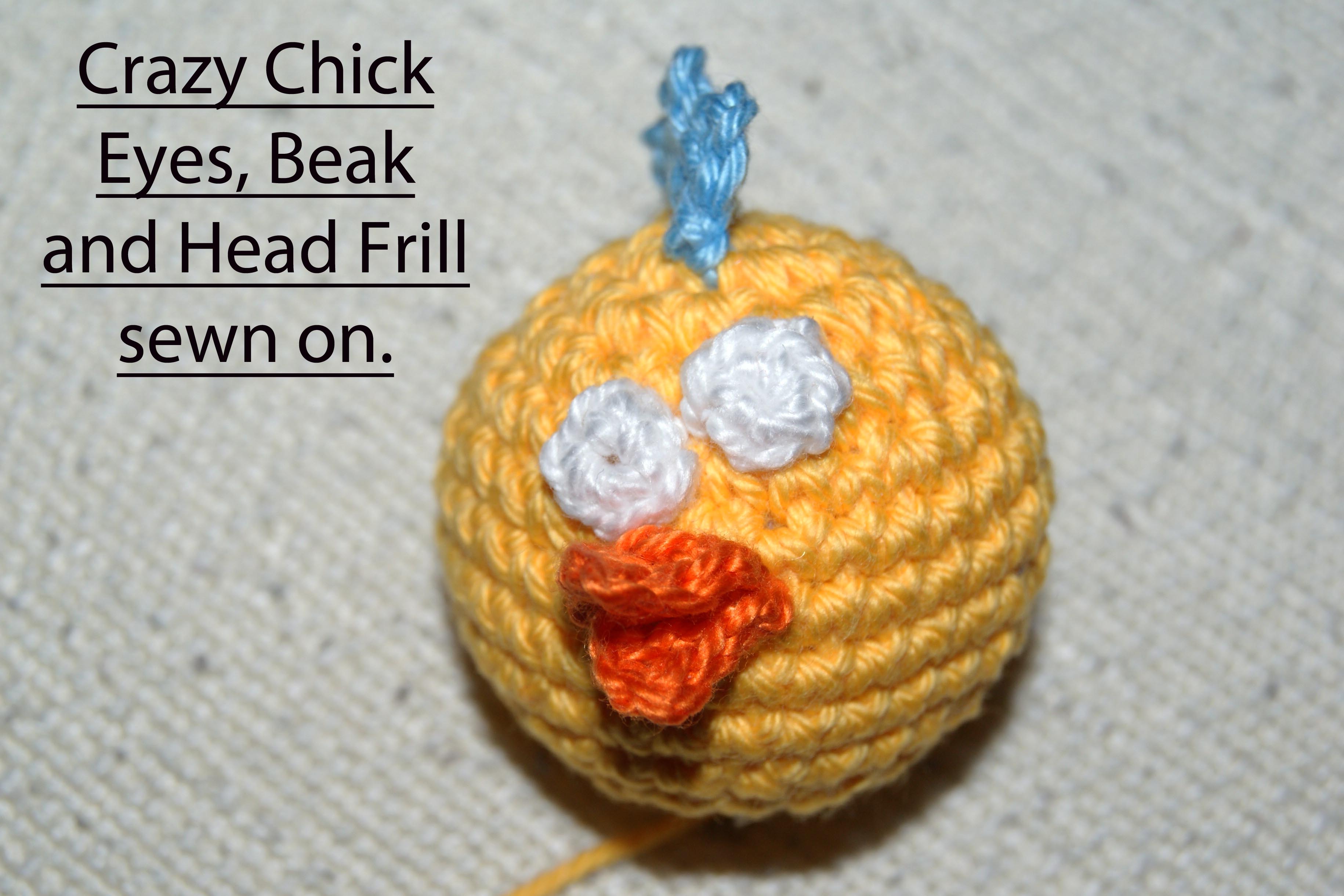 Sew Crazy Chick eyes beak head frill sewn on.jpg