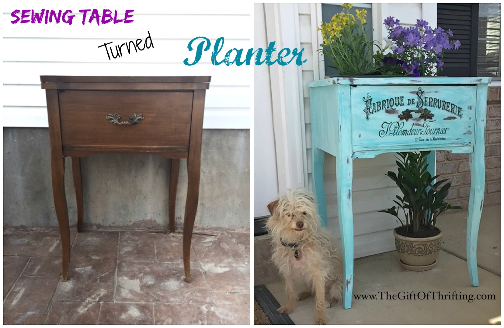 Sewing Table Turned Planter.jpg