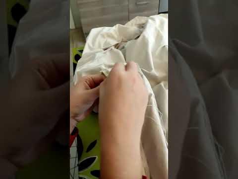 Sewing the zip