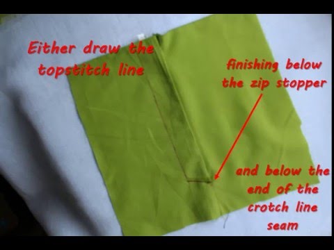 Sewing tutorial : How to sew a zip on a jean.