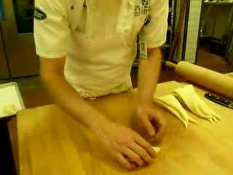 Shaping croissants