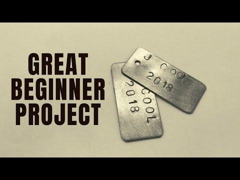Sheet Metal Dog Tags - Shop Class Project