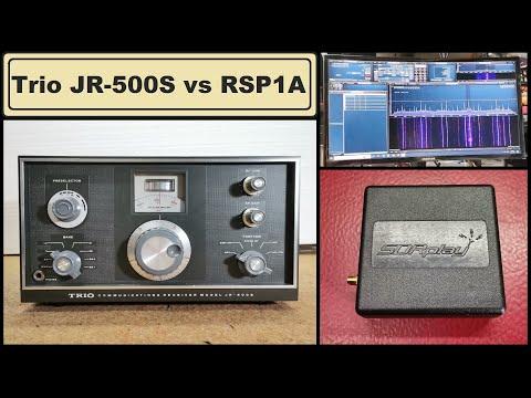 Short review of Trio JR-500S ham radio receiver, and comparision with SDRplay RSP1A SDR Radio