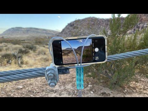 Short-Form Camera Mount. 3D resin, steel cable, and neodymium magnets.