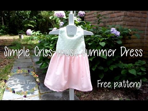 Simple Criss-cross Summer Dress | Free Pattern