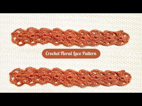 Simple Crochet Floral Lace Motif Pattern