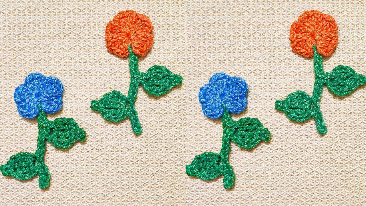 Simple Crochet Flower BRanch.png