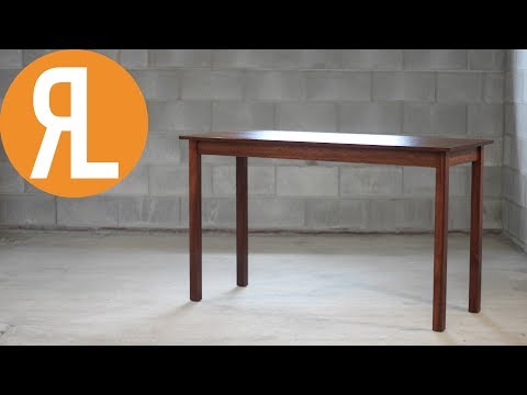 Simple DIY Jarrah Writing Desk