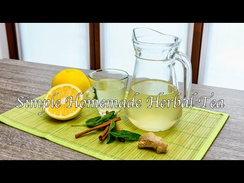 Simple Homemade Herbal Tea - A Healthy Drink (Warm or Iced)