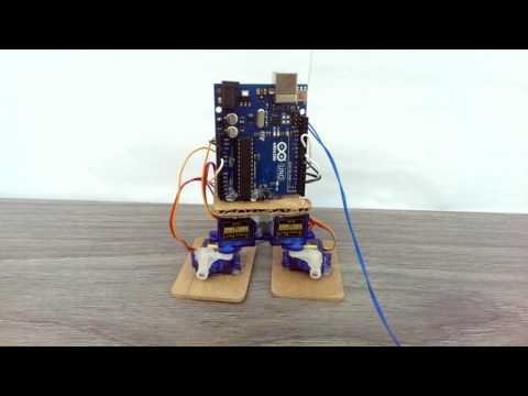 Simple Humanoid Walking and Dancing Robot (Arduino)