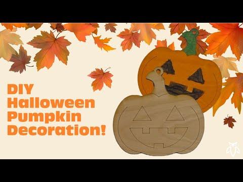 Simple Pumpkin Decoration Using Glowforge Laser-Cutter