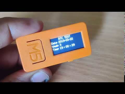 Simple RTC with m5stack m5stick-C with date &amp;amp; time