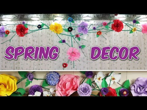 Simple Spring Decor | Paper Flower Decor