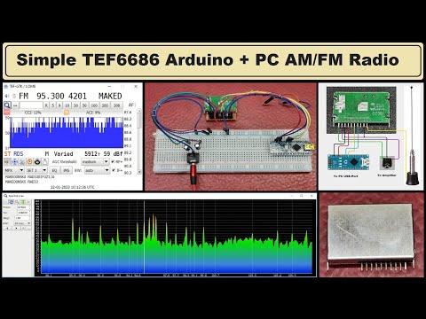 Simple TEF6686 Arduino + PC AM-FM Radio Receiver