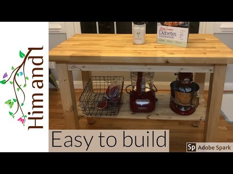 Simple to make DIY Kitchen Island