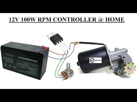 Simplest 12V 100W DC Motor Speed Controller | High Current - PCBWAY