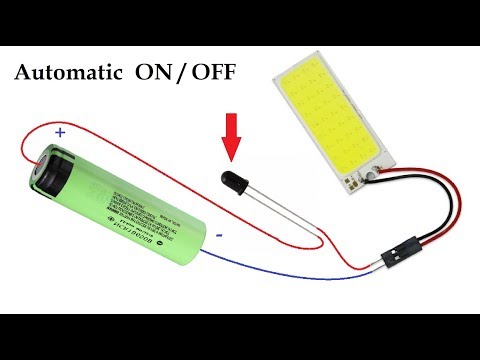 Simplest Automatic ON OFF room emergency Led light - DIY Idea