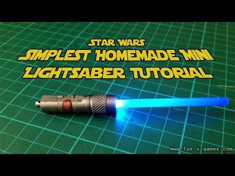 Simplest Homemade Mini Lightsaber