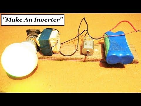 Simplest Inverter with just a DC Motor 12V to 220V AC || Original Idea