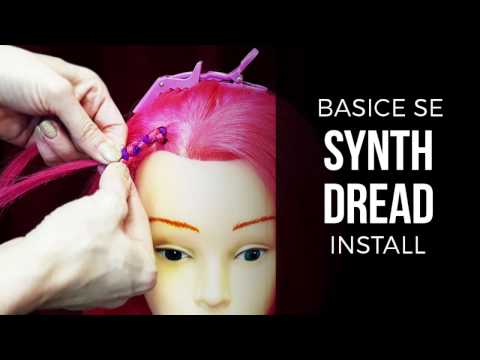 Single Ended (SE) DIY How to Install Synthetic Dreads - DoctoredLocks.com