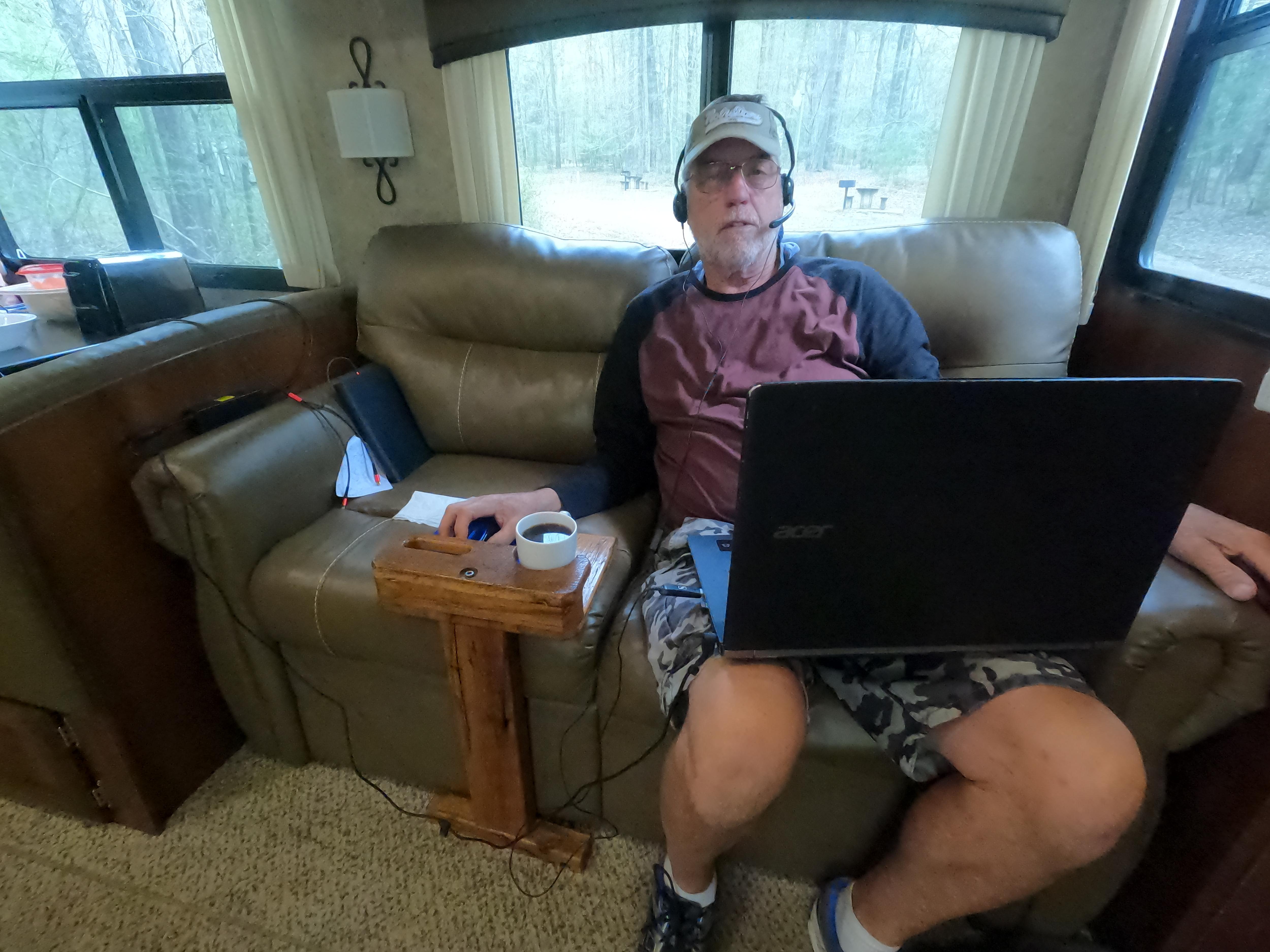 Sizing Sofa Server - Mike Sitting At RV Couch.JPG