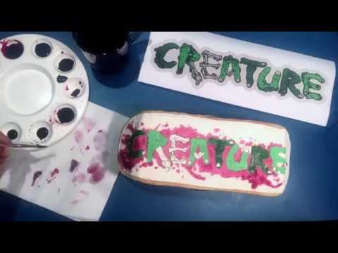 Skate Deck Cookie Decorating CREATURE Time Lapse