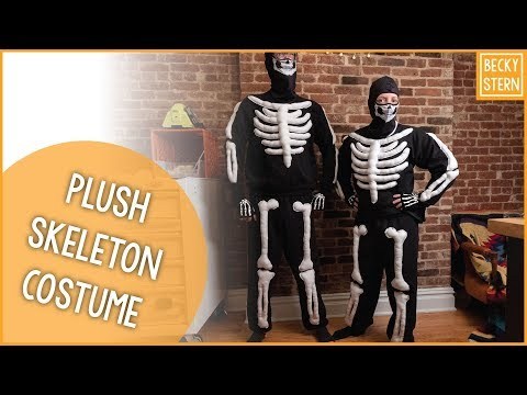 Skeleton Sweatsuit Halloween Costume // Becky Stern