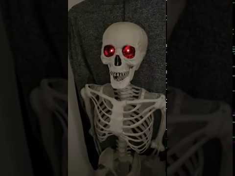 Skeleton with Dimming LEDs Eyes