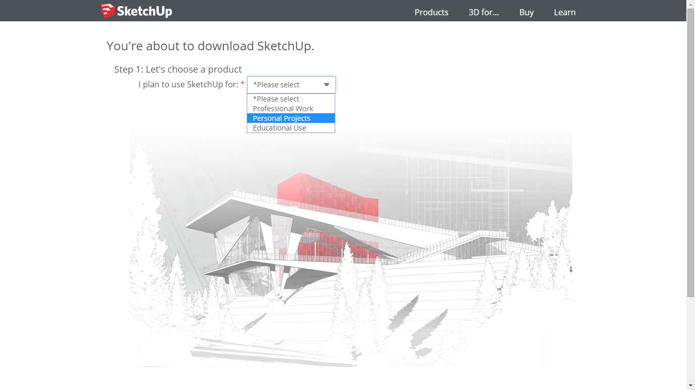 Sketchup Flattery tutorial - Choose occupation.png