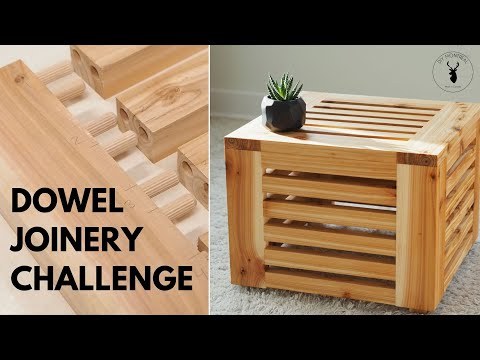 Slatted Cube Table || Dowel Jig Shootout