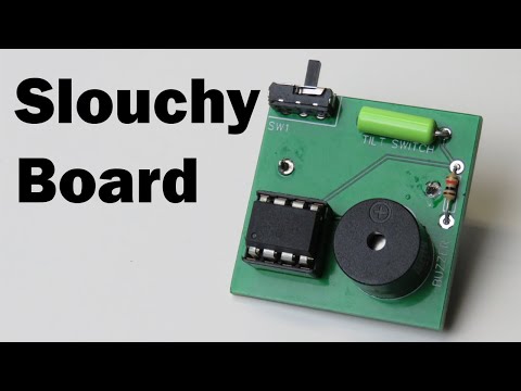 SlouchyBoard - an Annoying way to keep you from Slouching