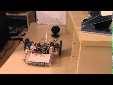 Small Robot controlled by hand movements