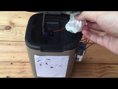 Smart Dustbin - WHISTLE Controlled Dustbin || Arduino Project