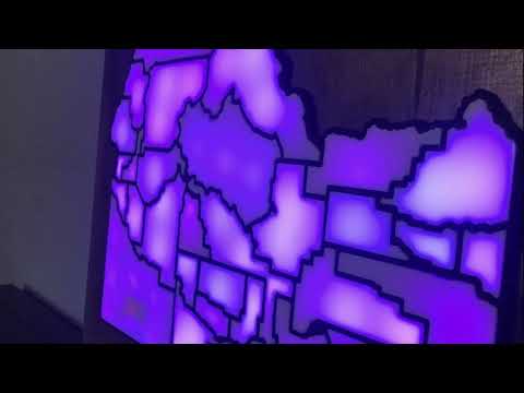 Smart Map of Idaho With LED Data + Art