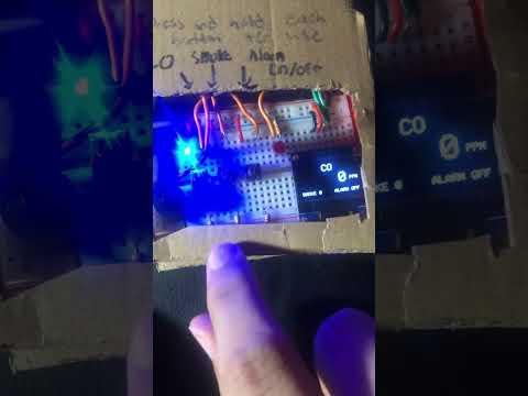 Smoke and Carbon Monoxide Detector Using Arduino, the MQ2 Gas Sensor and a OLED Display