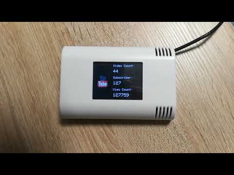 Social media counter tracker based on ESP8266