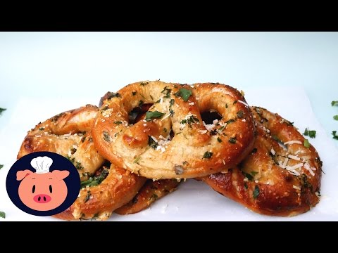 Soft Garlic Parmesan Pretzels - Treat Factory