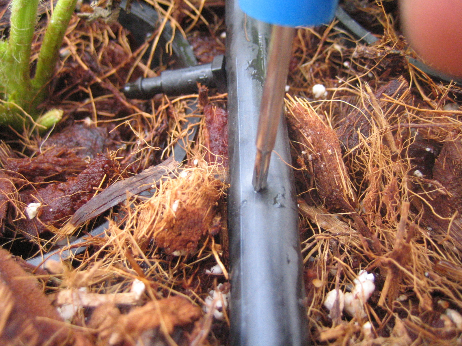 Solar Drip - Enlarging hole with screwdriver.jpg