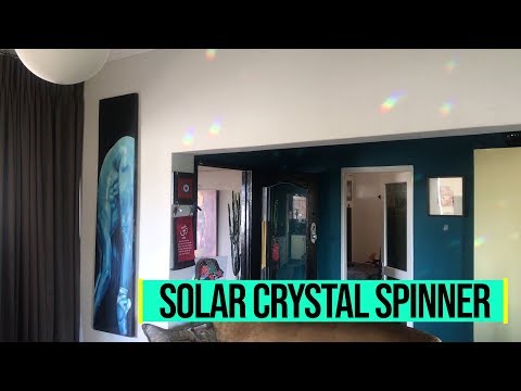 Solar Powered Crystal Spinner