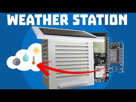 Solar Weather Station DIY with ESP8266, ESP32, SIM800L sending Data to a WEB Server over WiFi/GSM